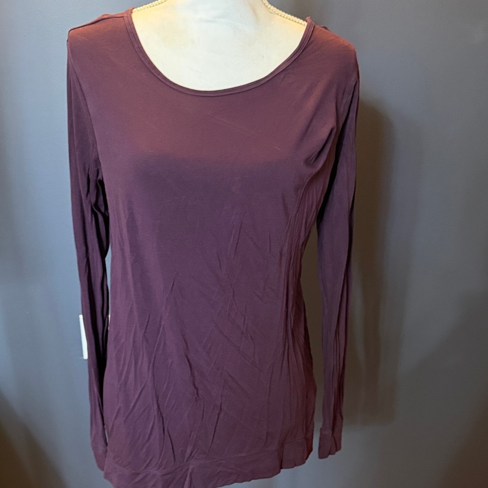 GAIAM Women's Long Sleeve Tee - Rich Plum